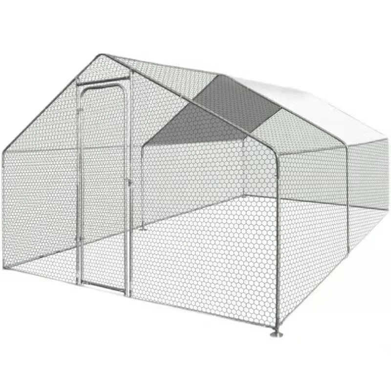 Outdoor Family use DIY Galvanized Metal chicken coop cage with cover