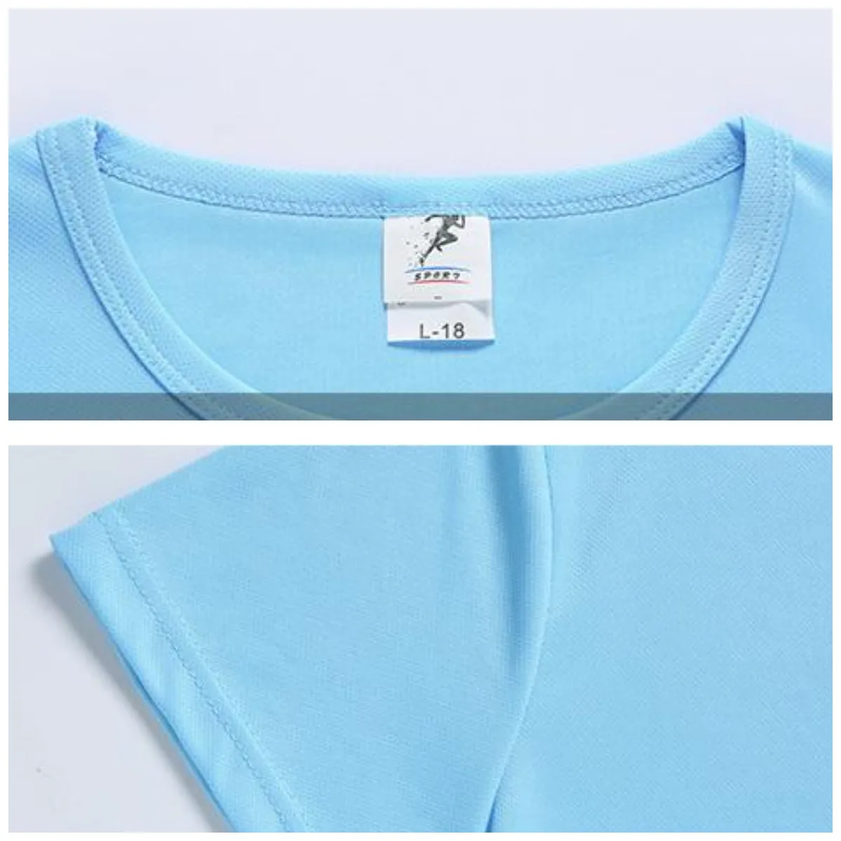 Plain Dry Fit T Shirts 200 GSM Blank Sport Tshirts 100 Polyester T Shirt Wholesale Running Custom Printing T-shirts