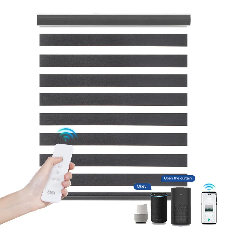 Good Quality New Arrivals Waterproof Intelligent Electric Rolling Office Full Blackout  Modern Creative Curtain