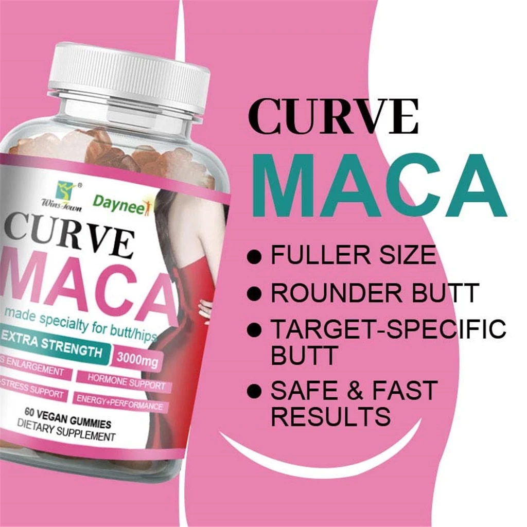 Maca Gummies натуральный травяной большой ягодицы для увеличения ягодиц