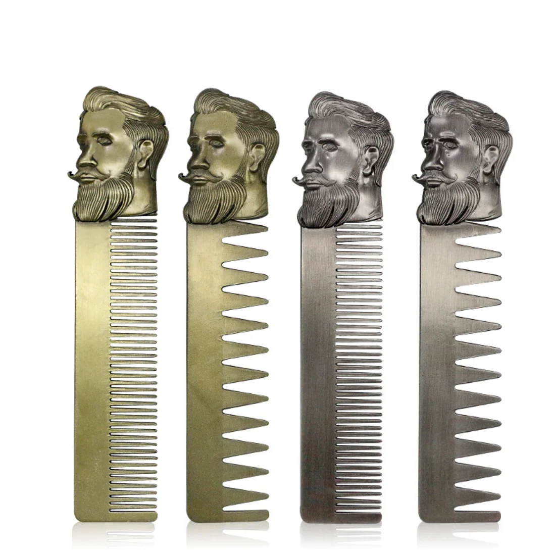 Wide Teeth Texture Comb for Slicked Back Hairstyle Retro Oil Head Hair Brushes Barber Hairdressing Hair Pick Comb Beard Comb