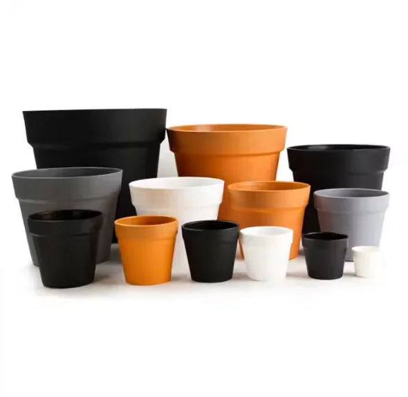 Hot Selling Home and Garden Cheap Price plastic flower pots and planters for Green plants and Artificial Flowers