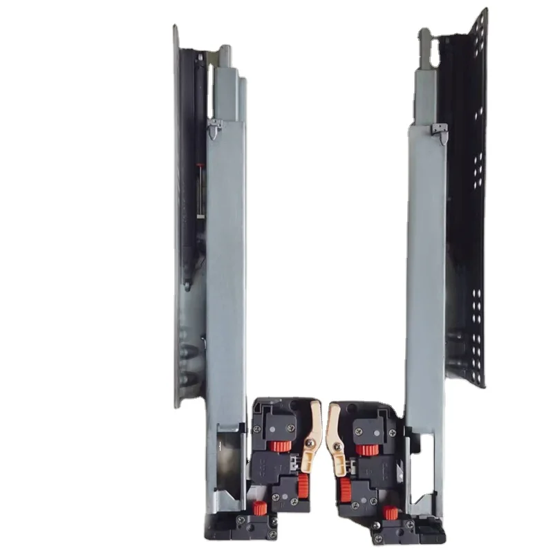 REATN 3D Adjustable Cabinet Drawer Soft Close under mount conceal slide Metal Rail Drawer Slide