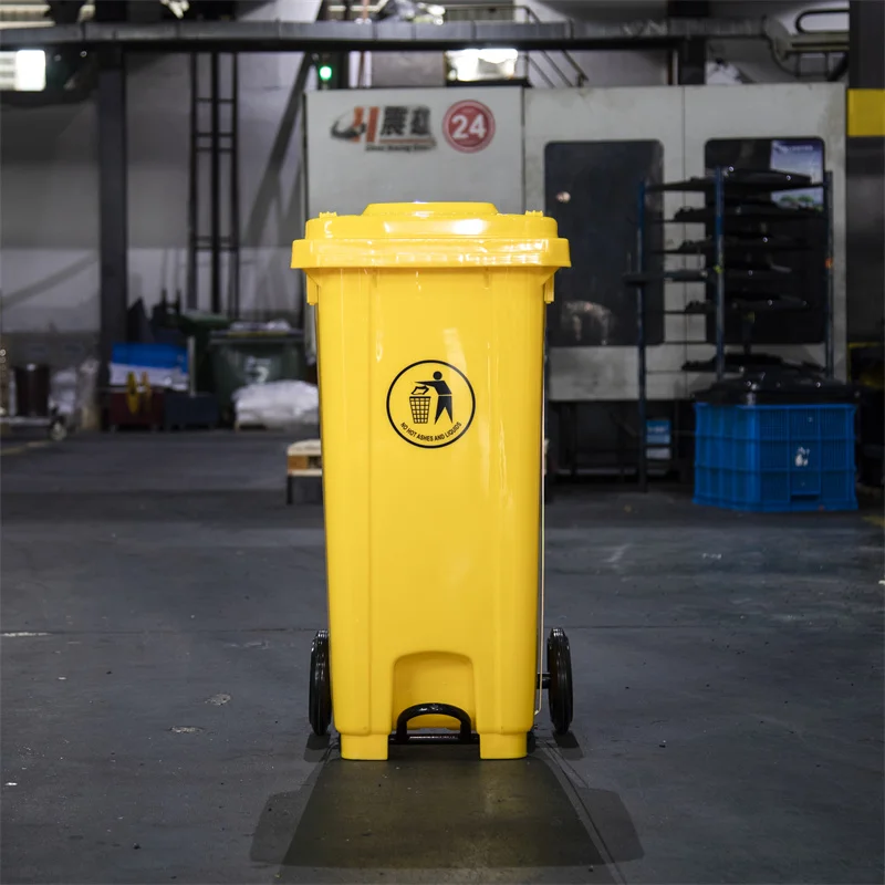 Wholesale Price Outdoor Plastic Recycling Sanitary Garbage Bin Movable Waste Bin