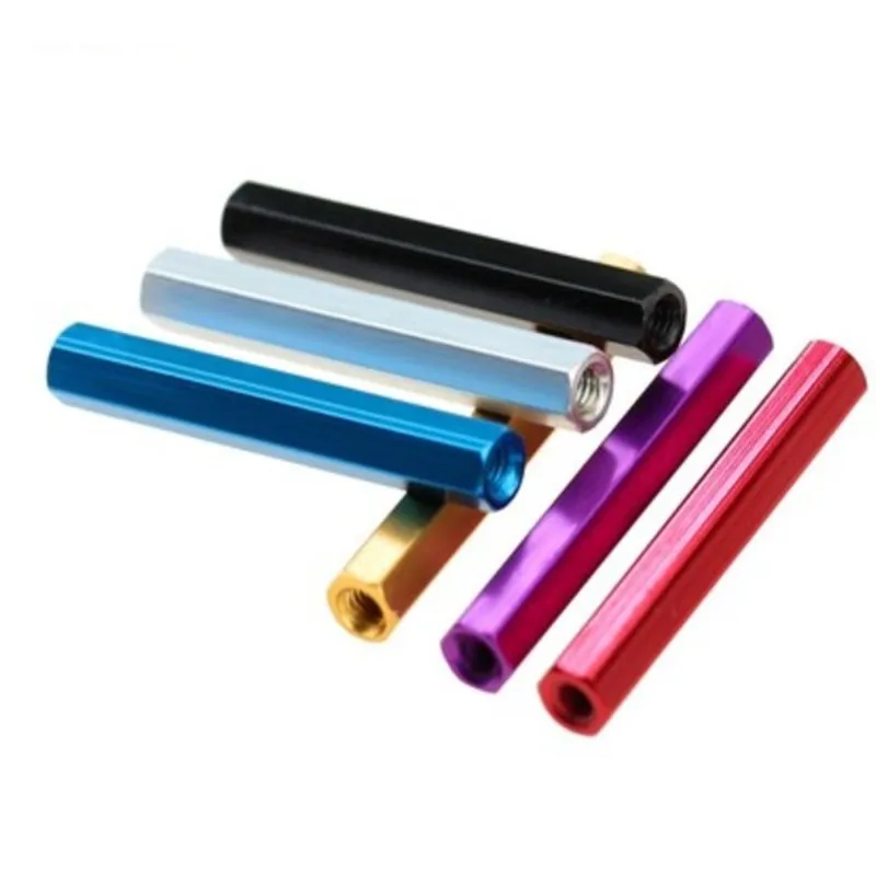 M2 M2.5 M3 Anodized colourful  Aluminum Hex  Standoff Spacer