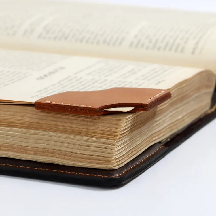 Cute Promotional Gift Bookmark Custom Leather Corner high quality Bookmark