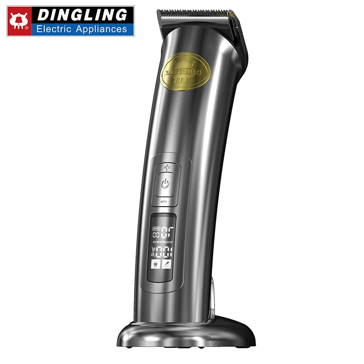 Dingling LED Display 5 Different Cutting Speed hair clipper online lighter barberhair clippers