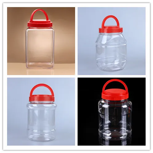 1 Gallon Shape Plastic Jar Container With Handle 3400ml 3500ml