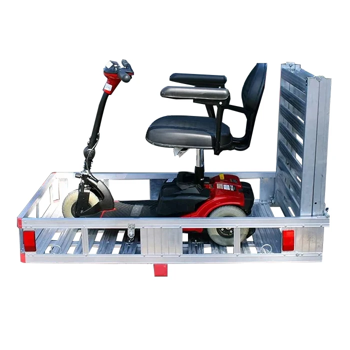 2024 Custom Truck Trailer Vans Hitch Mounted Rear Luggage Carrier Foldable Truck Cargo Storage Box