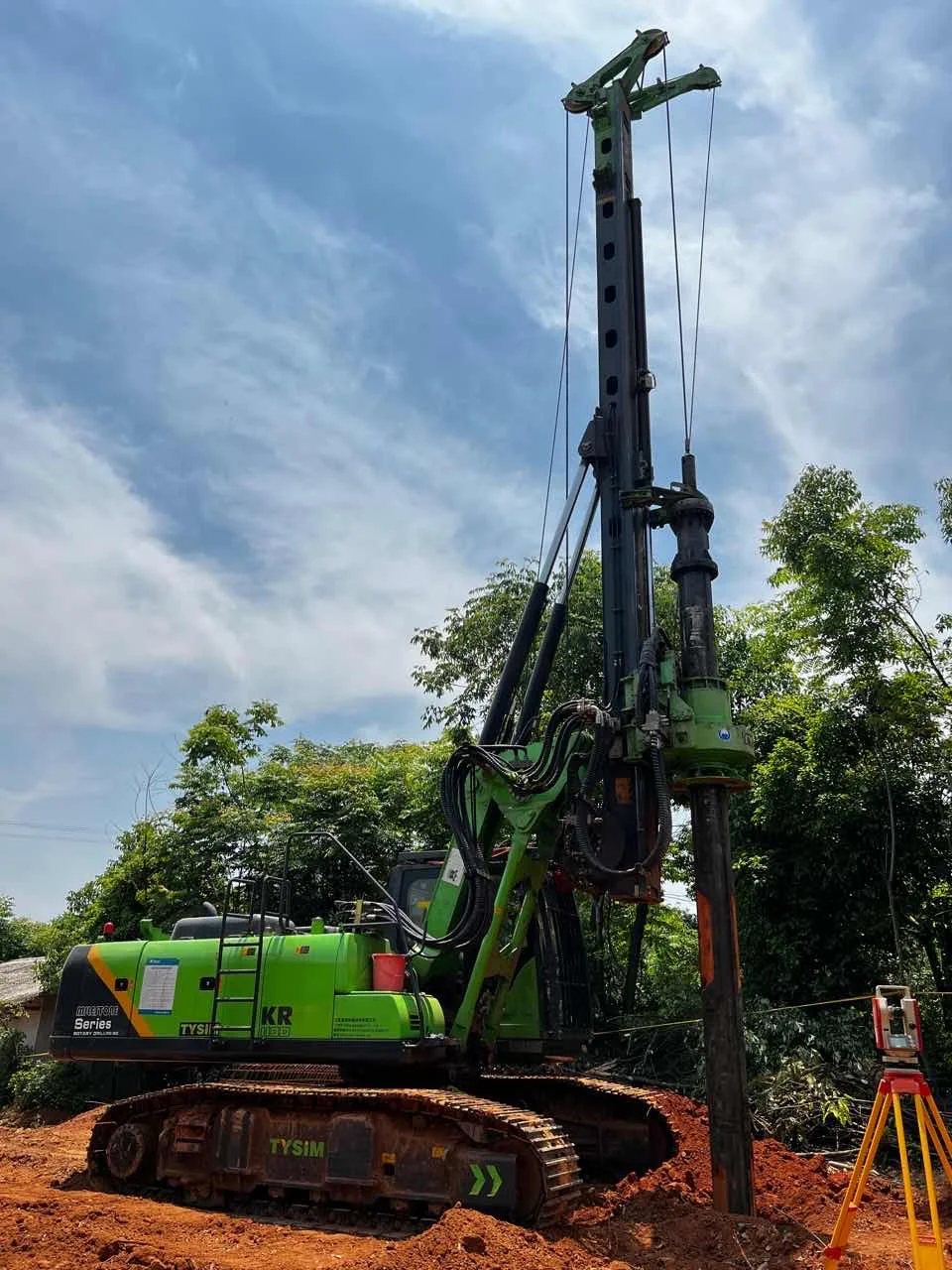 Founadation Tools Piling Rig Construction Machine Chinese Top Brand Tractor Mounted Bearing Piling Rig Rotary Drilling Rig