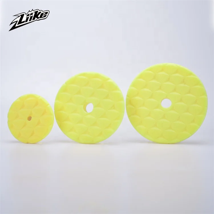 6 Inch Low Gravity Center Drop Shaped Car Care Polishing Germany Shonge Buffing Waxing Foam Pads Tool Cutting Finishing Pad