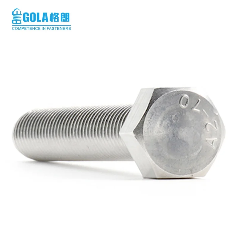 316 stainless steel hexagon head bolt and nut DIN933 and DIN934 full threaded hex head bolt and nut