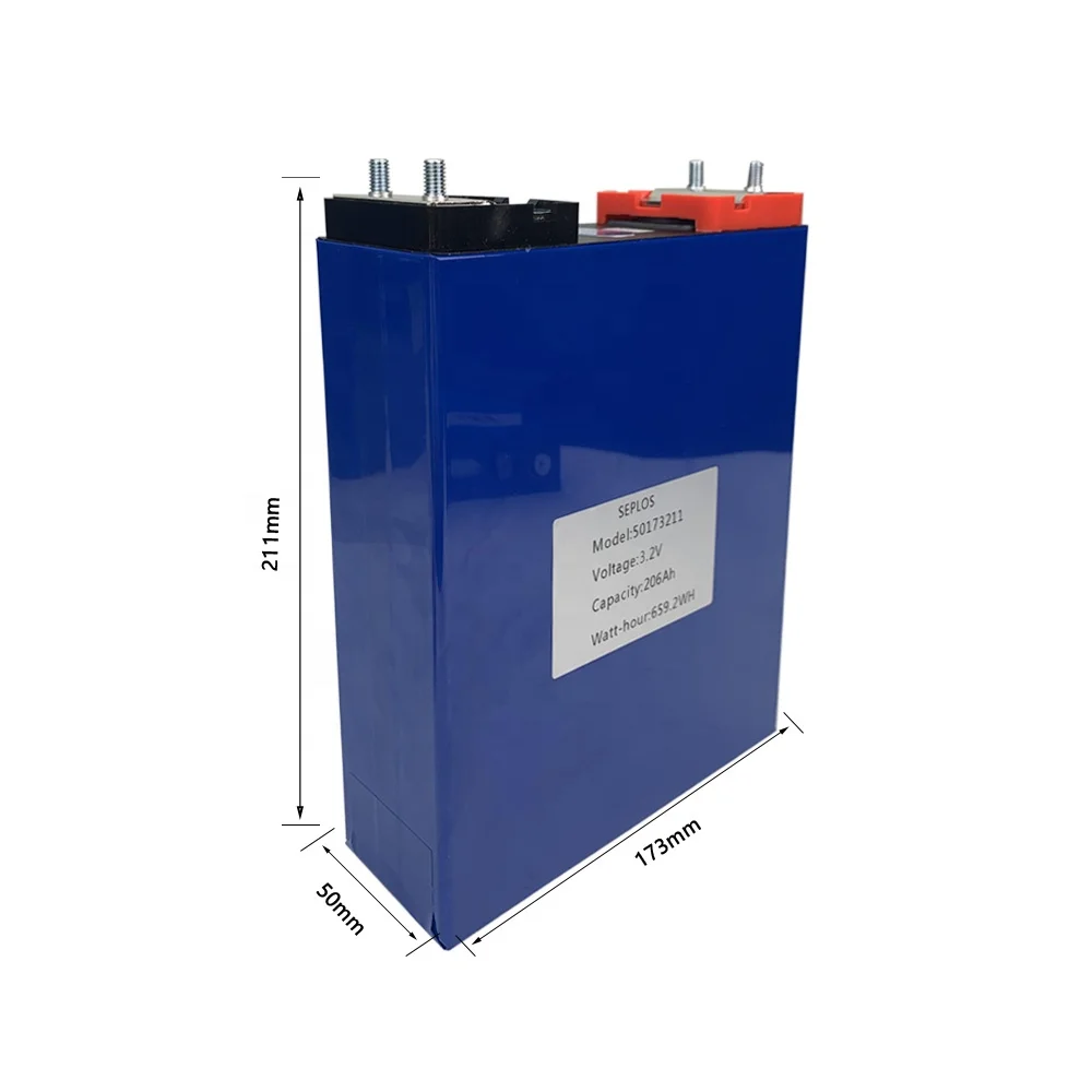 Seplos LiFePO4 3.2V 206Ah Lithium Chargeable Battery Prismatic Cell For Electric Cars