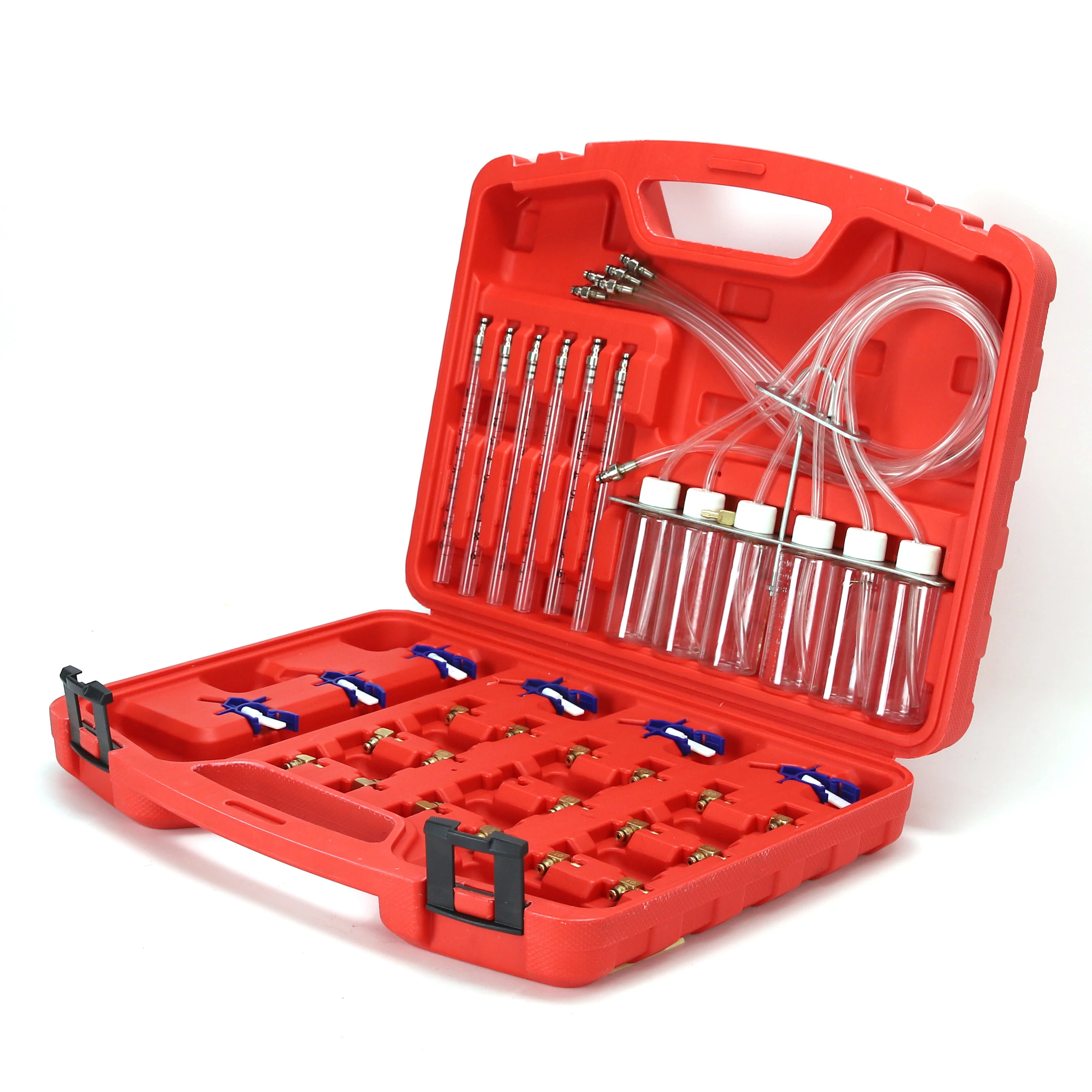 Diesel Injector Flow Meter Diagnostic Tool 6 Cylinder Common Rail Adaptor Fuel Tester Set For Sale