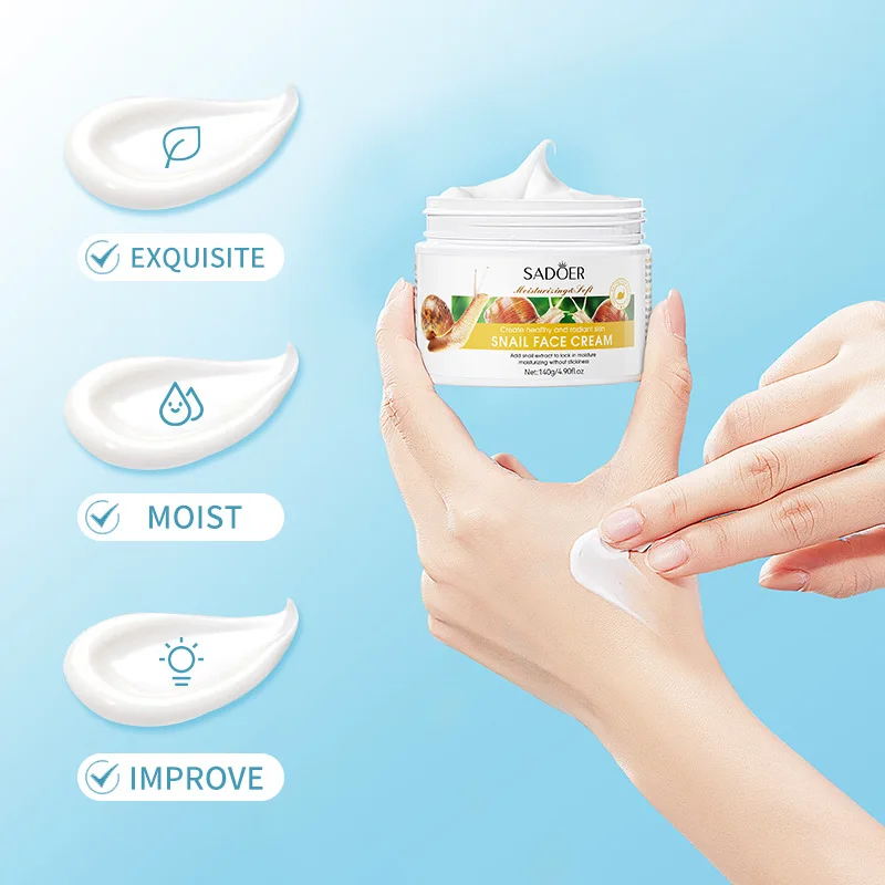 Private label Snail Whitening Face Cream Nourishing Snail Collagen Essence Face Cream