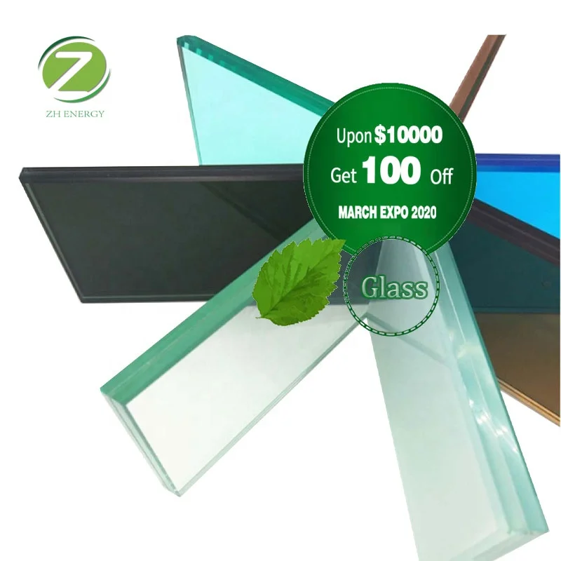 10mm Tinted Glass+ Clear PVB Film Laminated Glass