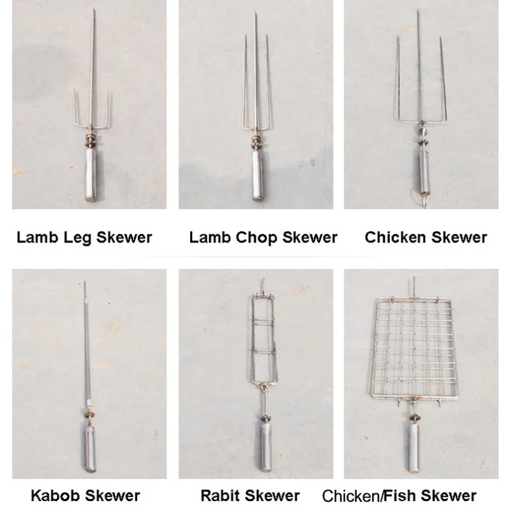 Wholesale outdoor trolley  rotary chicken grill automatic gas electric charcoal  kebab lamb   BBQ grills machine