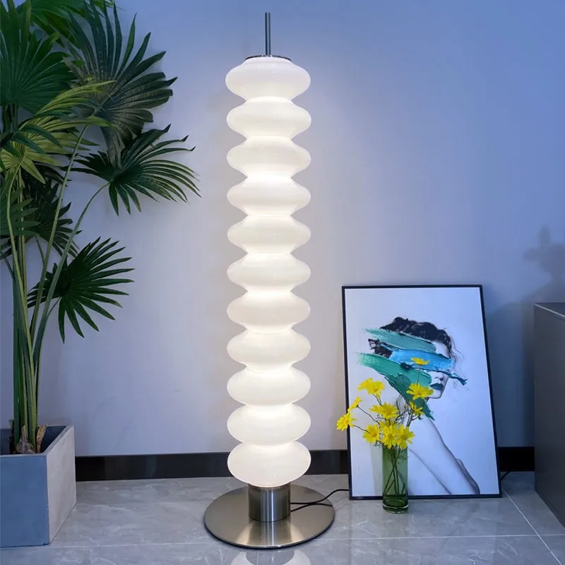 Danish Designer Sugar Gourd Living Room Sofa Bedroom Study Cream Air Atmosphere Lamp Upright Floor Lamp