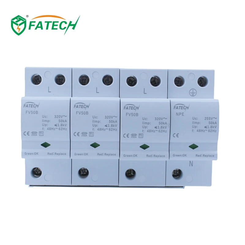 AC Surge Protection Device Suppressor T1 T2 230v Three Phase Spd