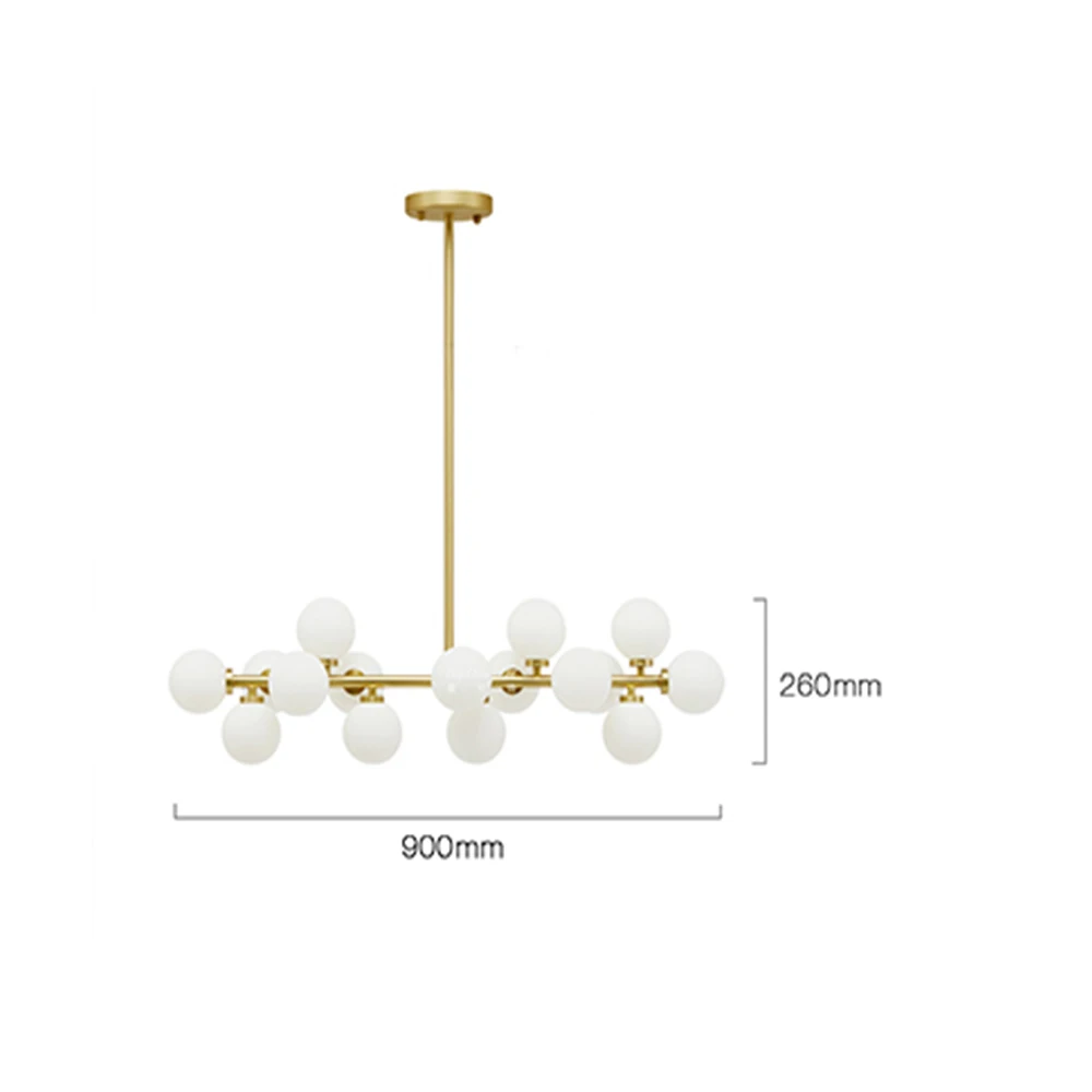 
BSOD Nordic Vintage Industrial Pendant Lights Black Gold Magic Bean Glass LED Dining Room Lighting Decorative Hanging Lights 