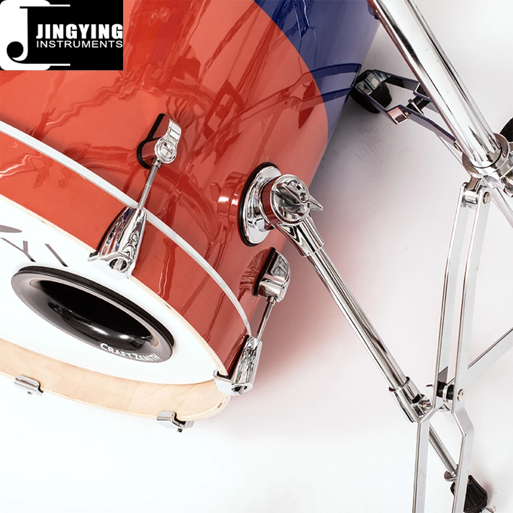2024 Jingying Music Drum Sets,Factory Wholesale Hot Sale Adult Printing PVC Drum Kits Equipped with Subwoofer