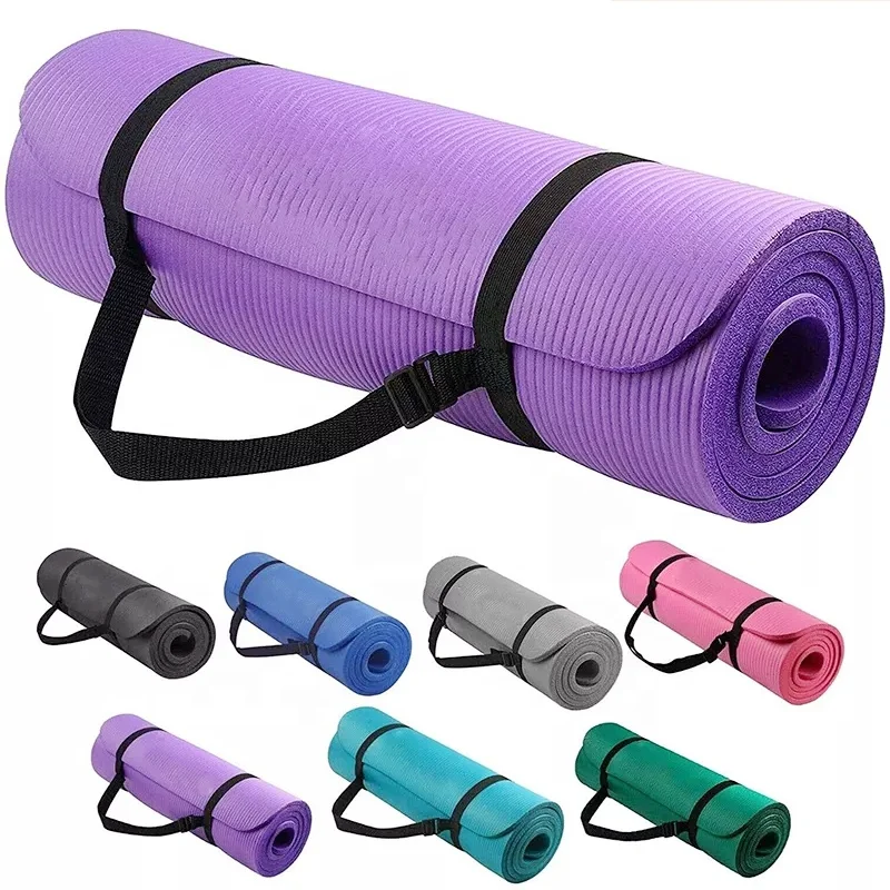 eco friendly 6mm high density premium pvc yoga mat for exercise