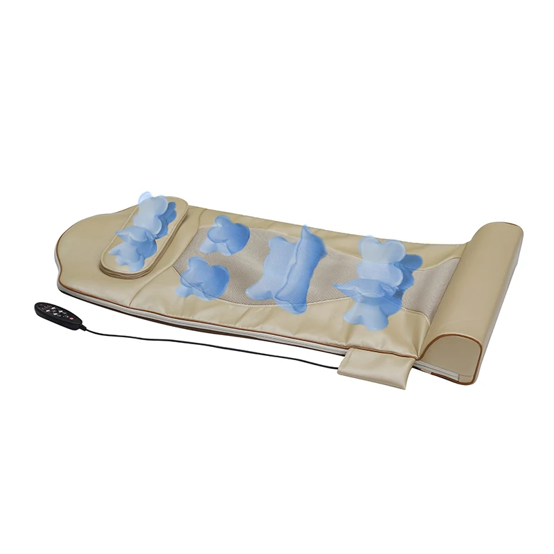 Foldable Topper Full Body Electric Thermal Vibrating Shiatsu Vibration Spa Thai Nuru Massage Mat Mattress With Heat