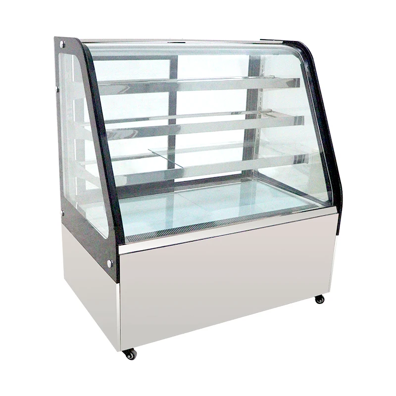 Professional Desserts Display Fridge Cabinet Commercial Glass Door Refrigeration Equipment Cake Showcase