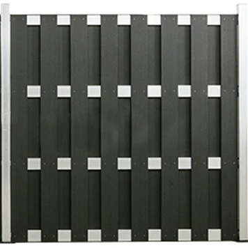 factory price easy install exterior wood composite garden  fence