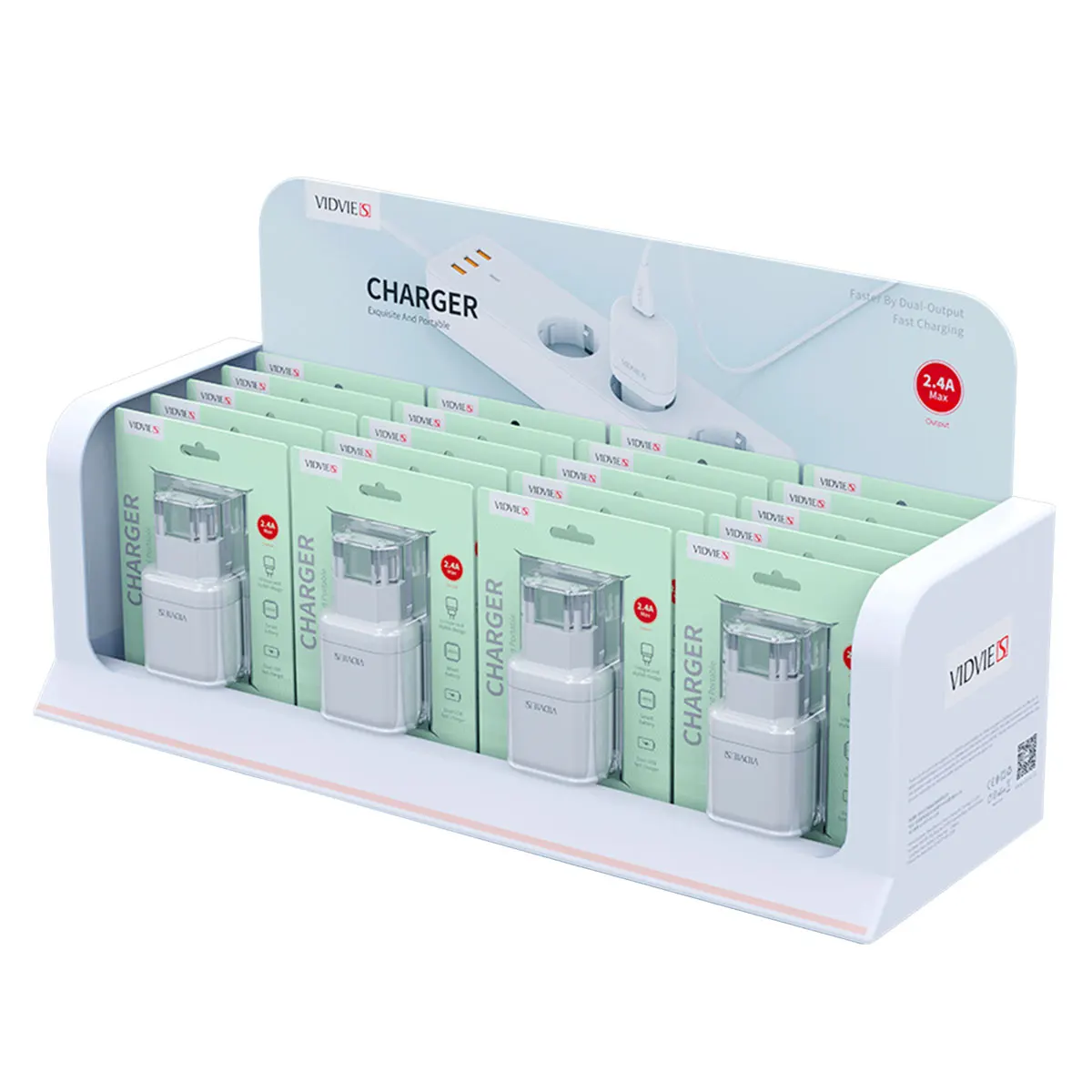 
VIDVIE Newest 5V 2.4A Quick EU Charger Mobile Phone QC2.0 USB Wall Adapter Promotional Suit 