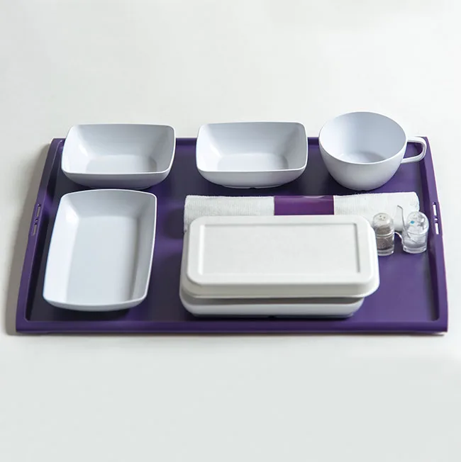 New Custom Design Inflight Catering 100% Biodegradable PLA Tableware