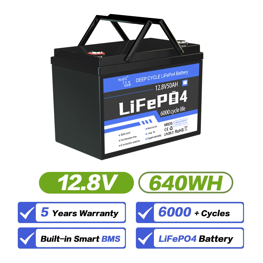 Smart BMS 12v100ah 200ah 300ah lifepo4 bluetooth железо-фосфатная батарея с для лодки