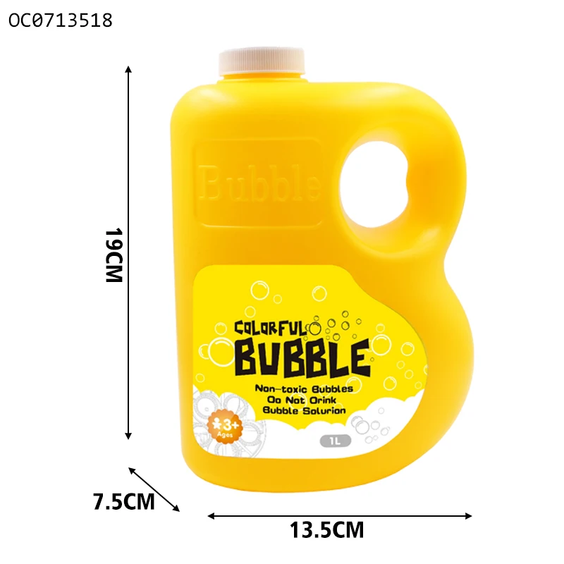 1L bottle non toxic soap liquid bubble water solution kids toys blowing