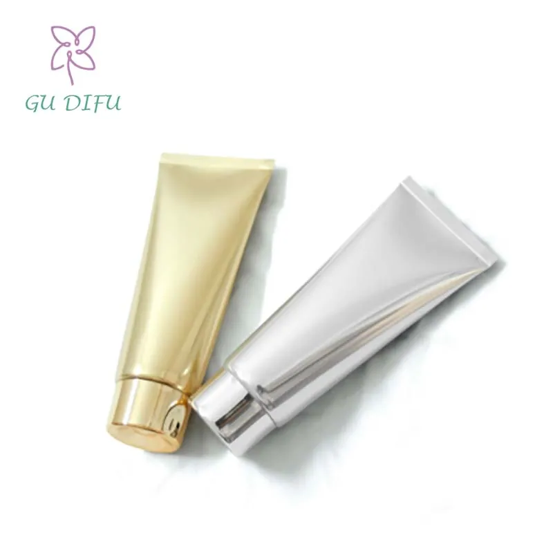 Customized Bronzing/Silver Lotion Aluminum Plastic Tube Laminated Tube Squeeze Refillable BB Cream Cosmetic Tube