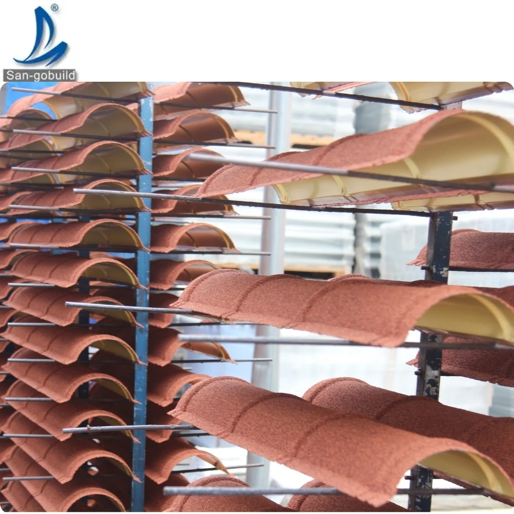 0.33-0.45mm Alu-zinc Roofing Sheet Factory Price The Philippines Bond Stone Coated Metal Roof Tile