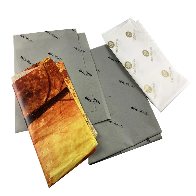 
27gsm Grey Customized T-shirt Wrapping Tissue Paper with Company Logo 