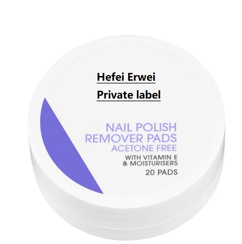 Biodegradable Nail Polish Remover Wipes Beauty Tools Products Round cotton pads Manufacturer
