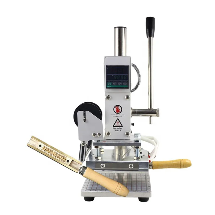 Diy Name Gold Foil Digital Leather Logo Embossed Hot Stamping Machine For Leather Phone Case