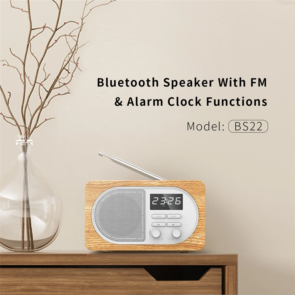 Genuine Component Clock Microphone Car Bt Bracket TF Card Wireless Speaker