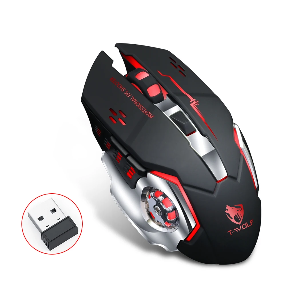Twolf Q13 2.4Ghz Wireless Optical Mouse Home Office Business Notebook Desktop Computer Wireless Latest Gaming mouse