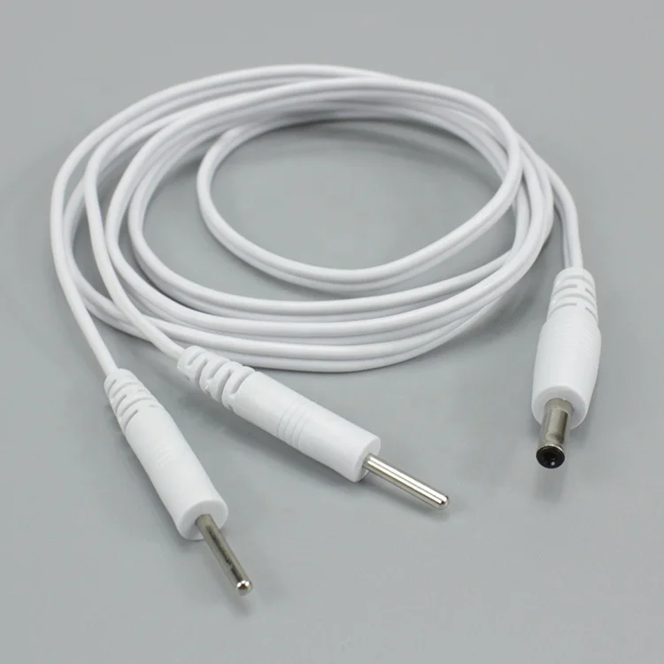 DC 3.5 to 2 pin tens wire cable for tens massage therapy machine electrode cable