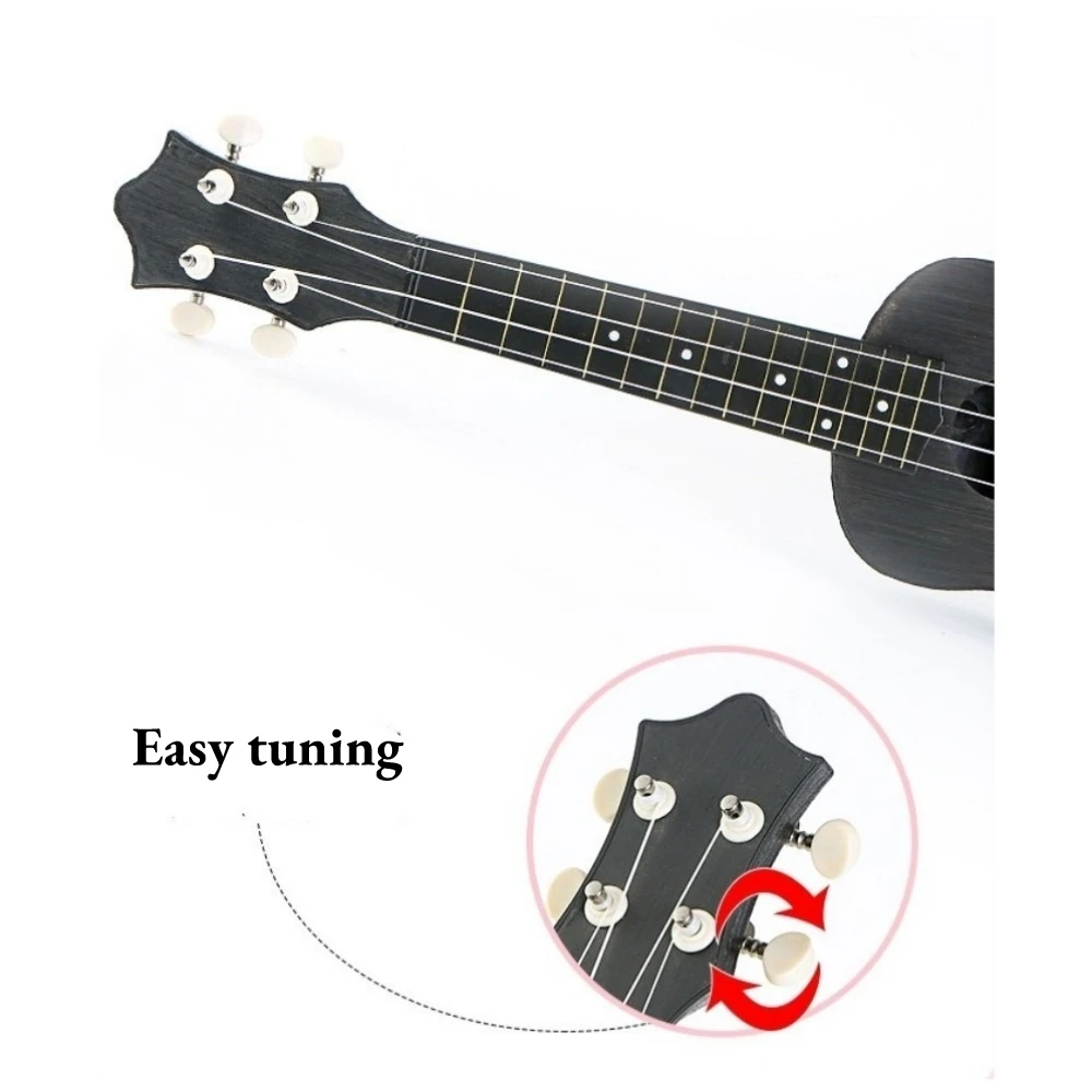 JELO AS-1 21 Inch Ukulele guitar Colorful Light Acoustic Guitar Musical Instrument Toy Children Kids Wholesale Available