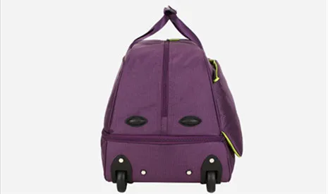 High-capacity lightweight outdoor foldable Airport Trolley duffel luggage travel Roller bag with 2 wheels