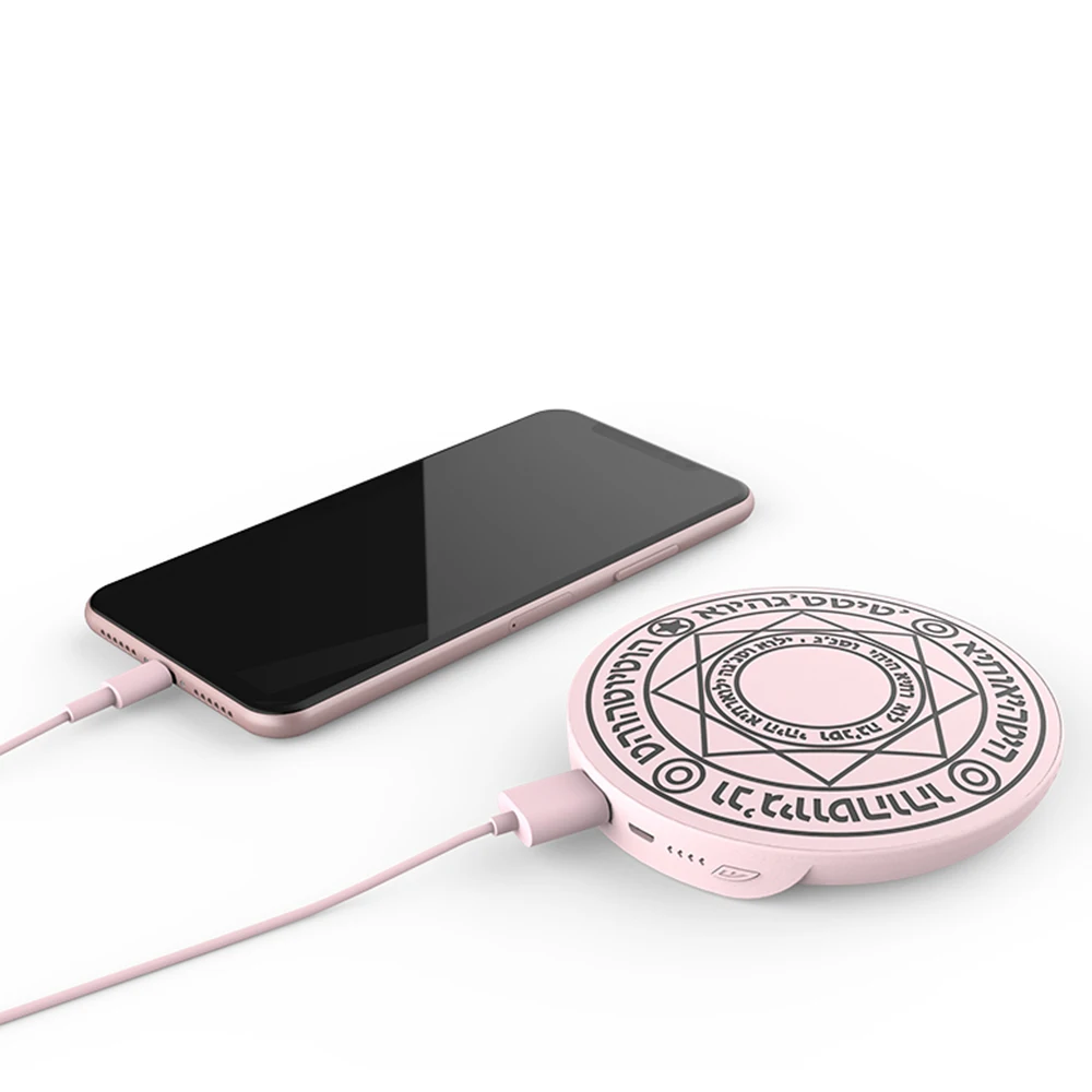 O2 Projetct 10W magic circle wireless charger portable qi wireless charger for Phone Samsung Huawei