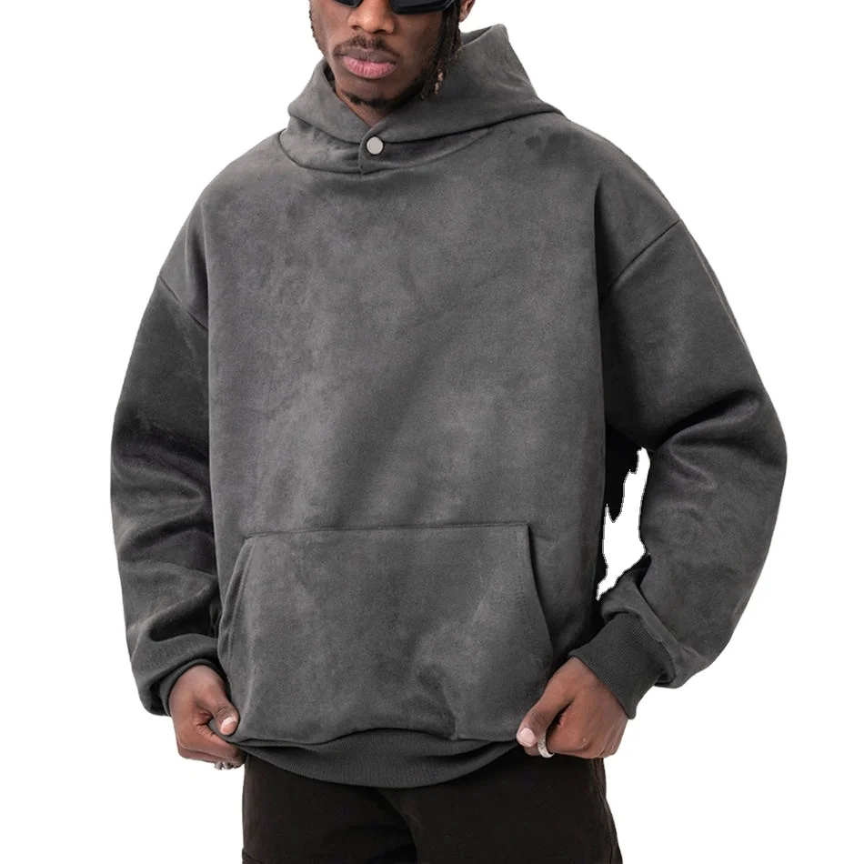 Wholesale High Quality Custom LOGO 100% Cotton 430gsm Acid Wash Heavyweight Oversized Mens Hoodie