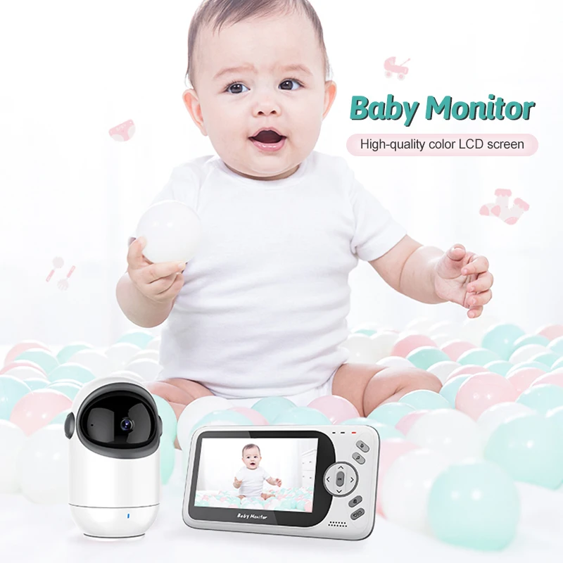 Factory Sales Video Baby Monitor Night Vision Two-way Talk Baby Camera Monitor With Temperature for Baby Sleep