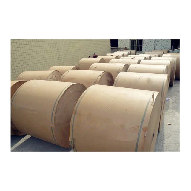 
Hot 55gsm to 300gsm virgin pulp and recycly pulp brown kraft paper roll 