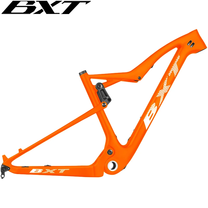 29er Carbon Full Suspension Mountain Bike Frame Thru Axle BOOST 148x12mm Carbon MTB Rear Shock Bicycle Frame 29er Travel 100mm