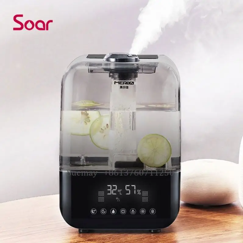 Super Quiet trasonic 5L Large Top Fill 360 Nozzle Lasts Up To 30 Hours Air Humidifiers For Babies Home