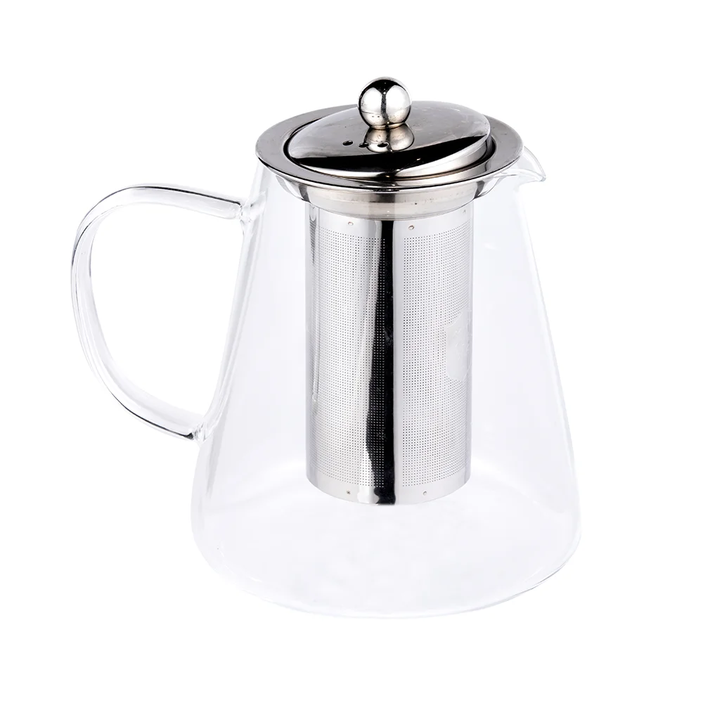 LINK LIFE 1000ML TEA MAKER,Glass Teapot Stovetop 34 OZ/1000ml, Borosilicate Clear Tea Kettle with Bamboo Lid